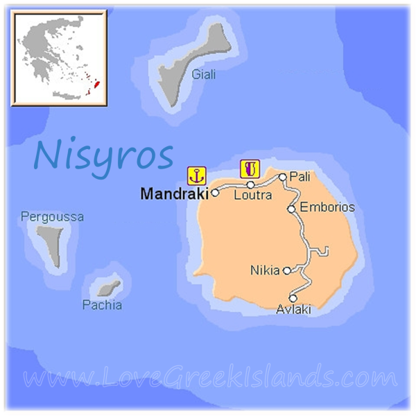 Map of Nisyros