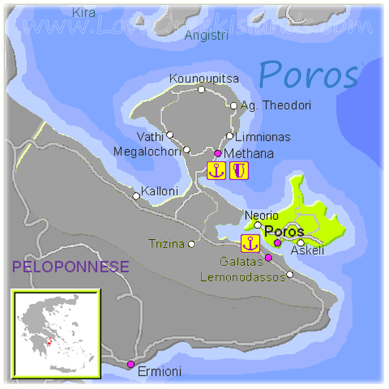 Map of Poros