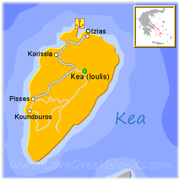 Map of Kea