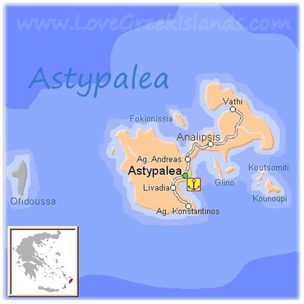 Map of Astypalea